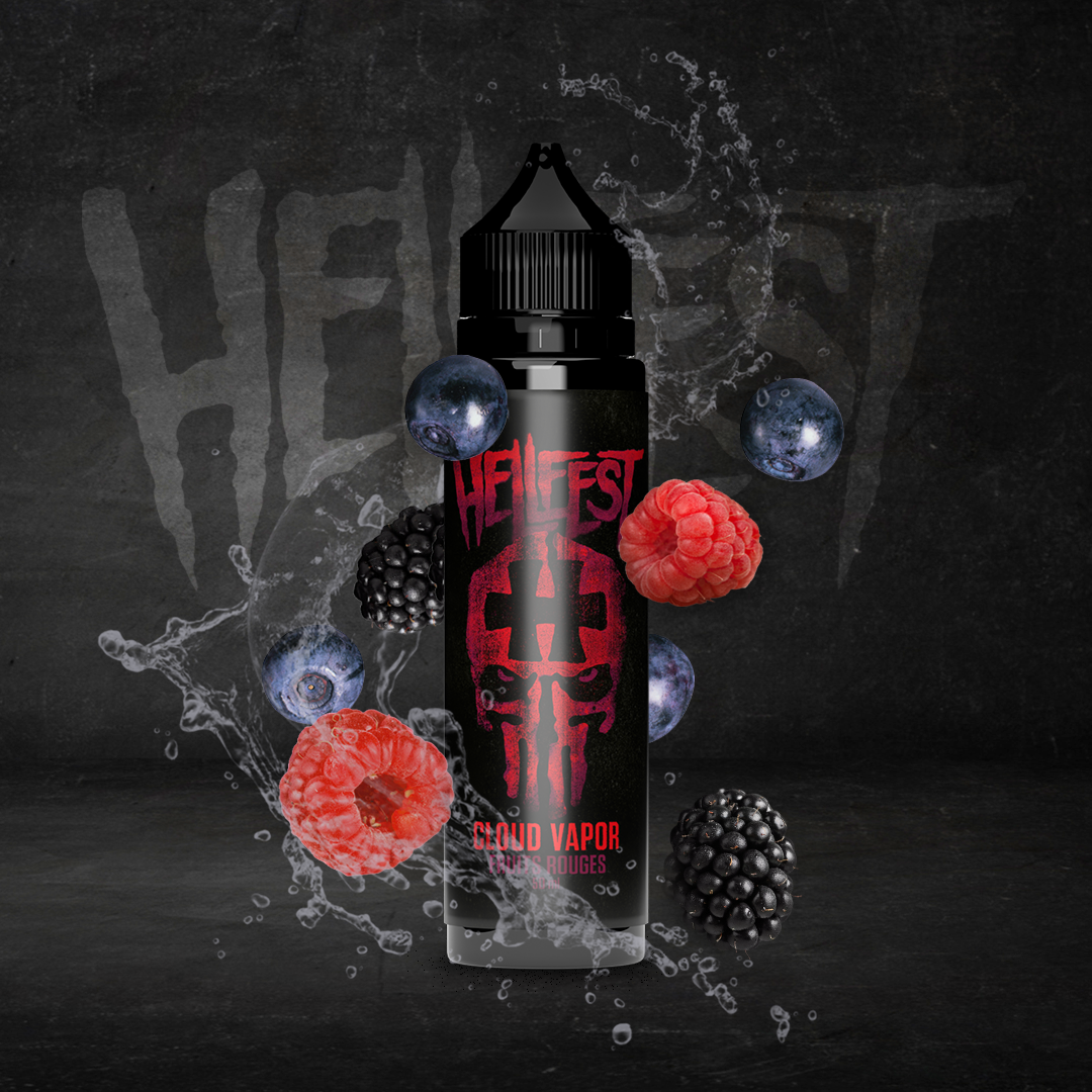 FRUITS ROUGES 50ML E-liquide CLOUD VAPOR x HELLFEST